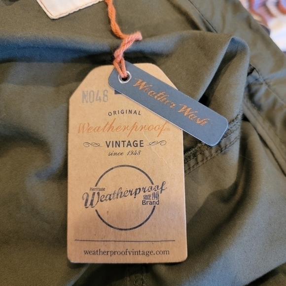 Weatherproof Vintage Army Green Lightweight Utility Jacket Size S - Picture 7 of 15